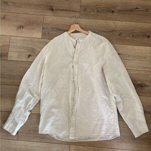 Beige Button-Up Shirt from Zara